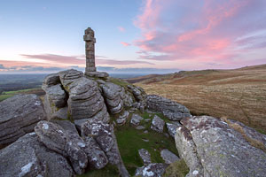 Sunset from Widgery Cross, Brat Tor, Dartmoor